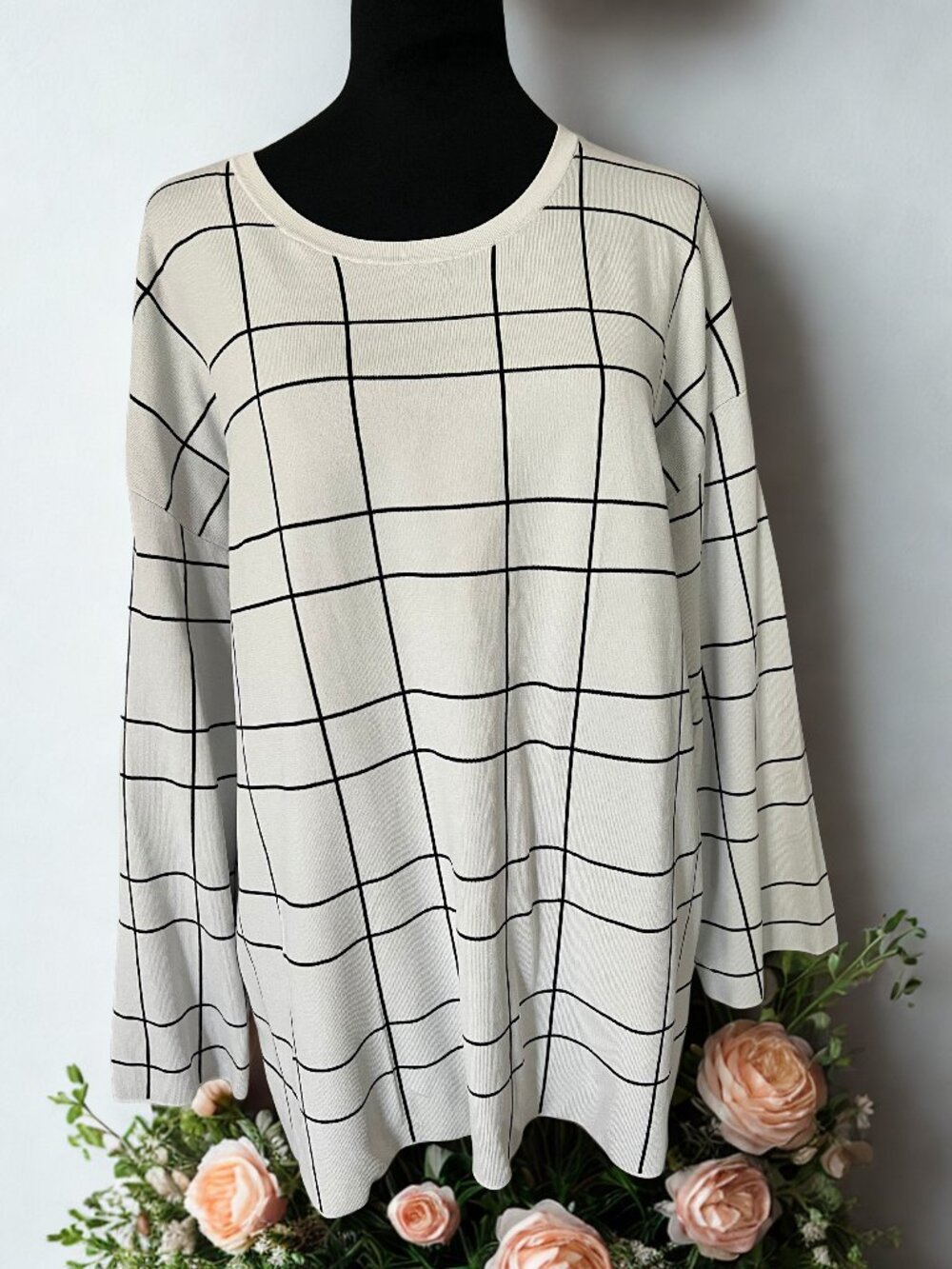 Black and white Block Sweater